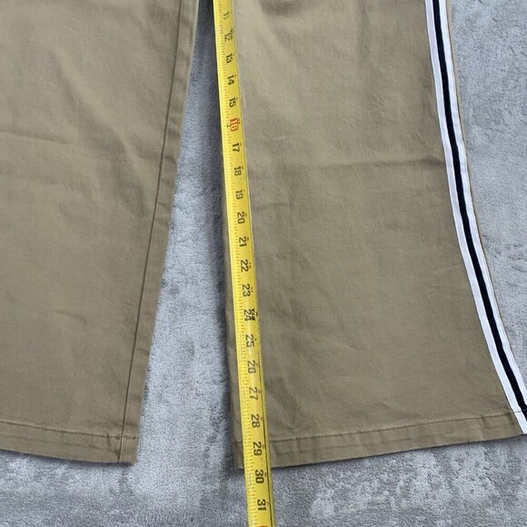 dELiA’s by Dolls Kill Pant Women XL Khaki Chasing Pavements Wide Leg Y2K Grunge - Picture 7 of 16